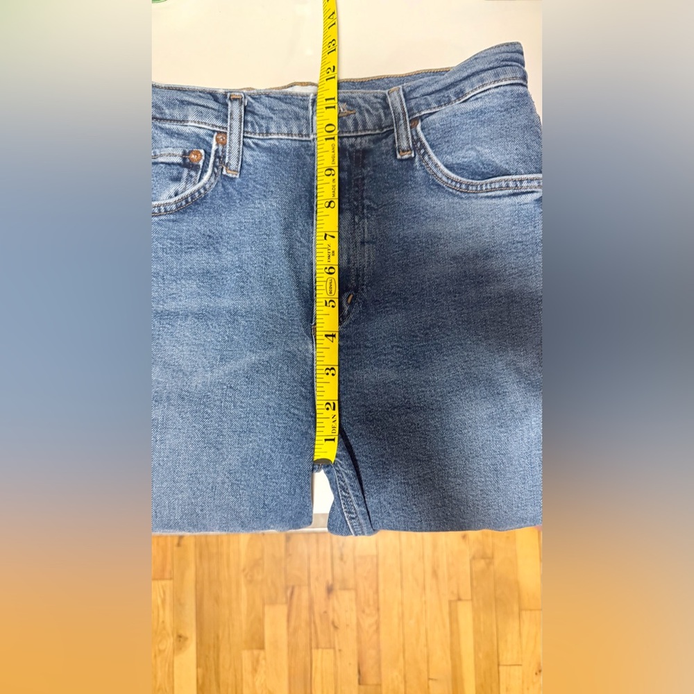 AGOLDE VINTAGE HIGH RISE BOOTCUT ORGANIC COTTON JEANS IN ‘PROPHECY’ - Picture 9 of 16